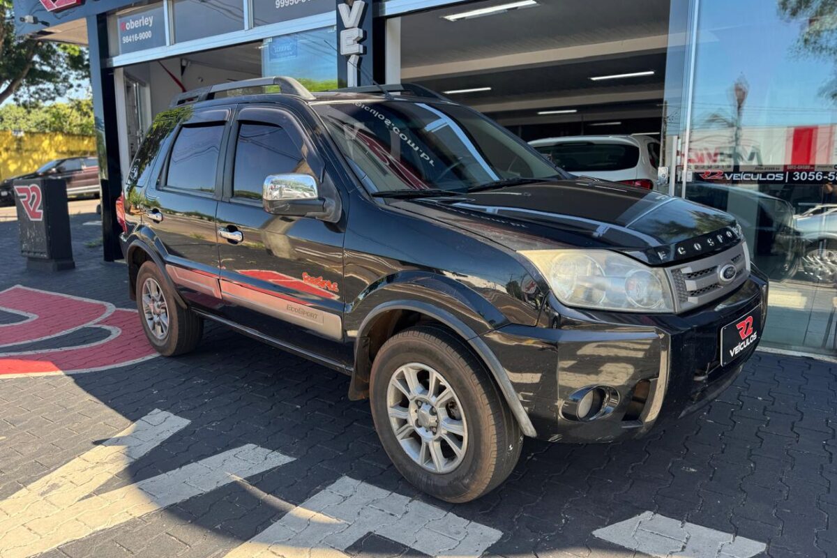 Ford Ecosport Freestyle 1.6 Flex Completa Manual Preta 2011 2012 (8)