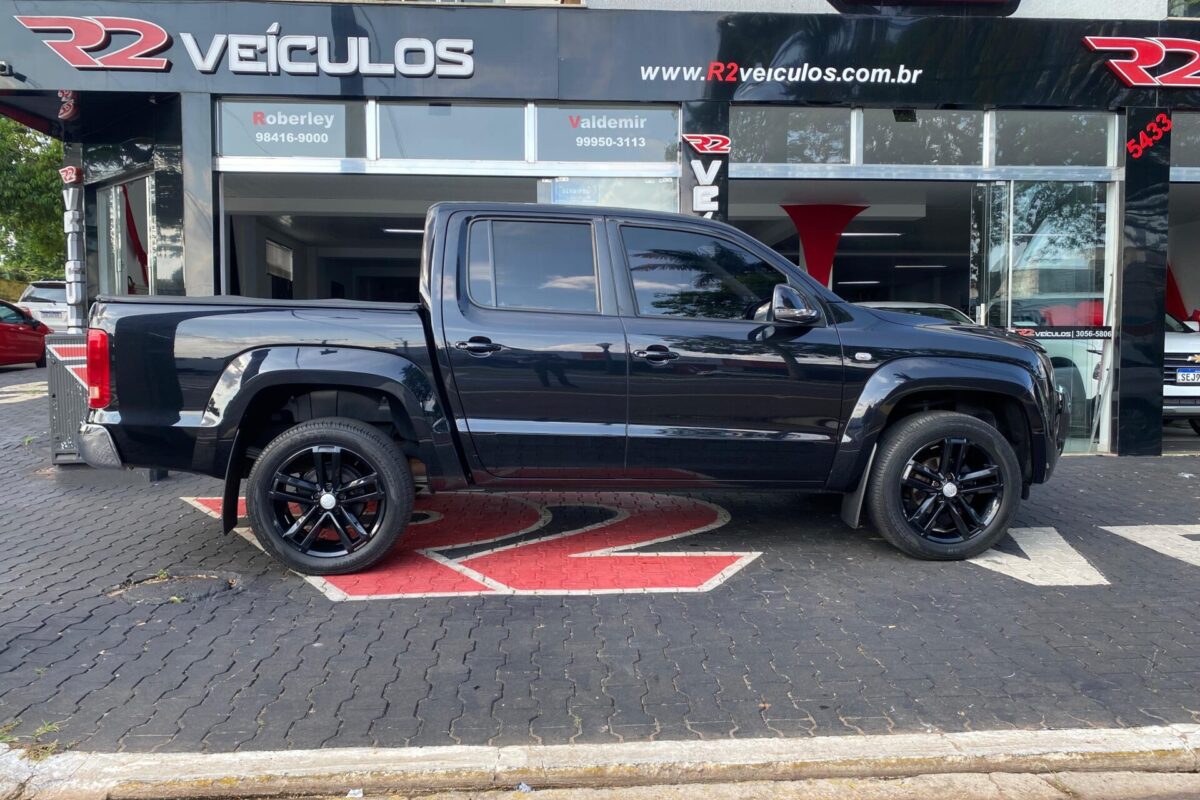 Vw Amarok Highline Cd 2.0 Tdi 4x4 Diesel AutomÁtica Completa Preta 2014 2014 (1)