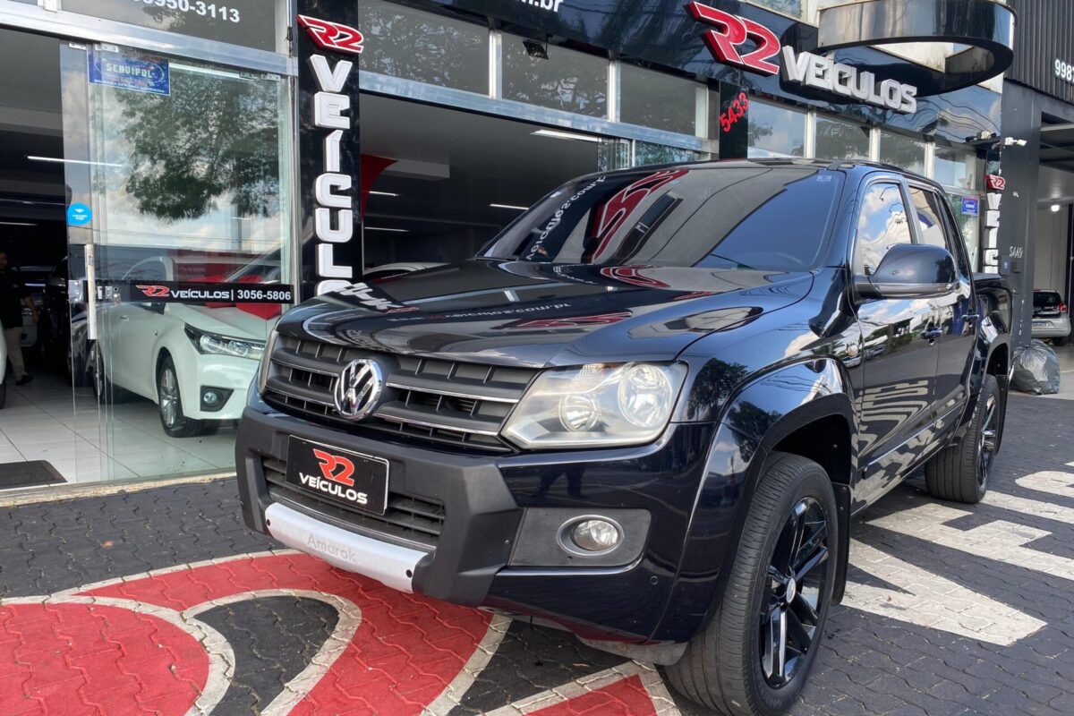 Vw Amarok Highline Cd 2.0 Tdi 4x4 Diesel AutomÁtica Completa Preta 2014 2014 (11)