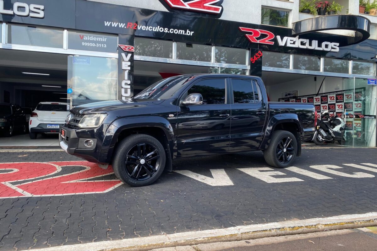 Vw Amarok Highline Cd 2.0 Tdi 4x4 Diesel AutomÁtica Completa Preta 2014 2014 (7)